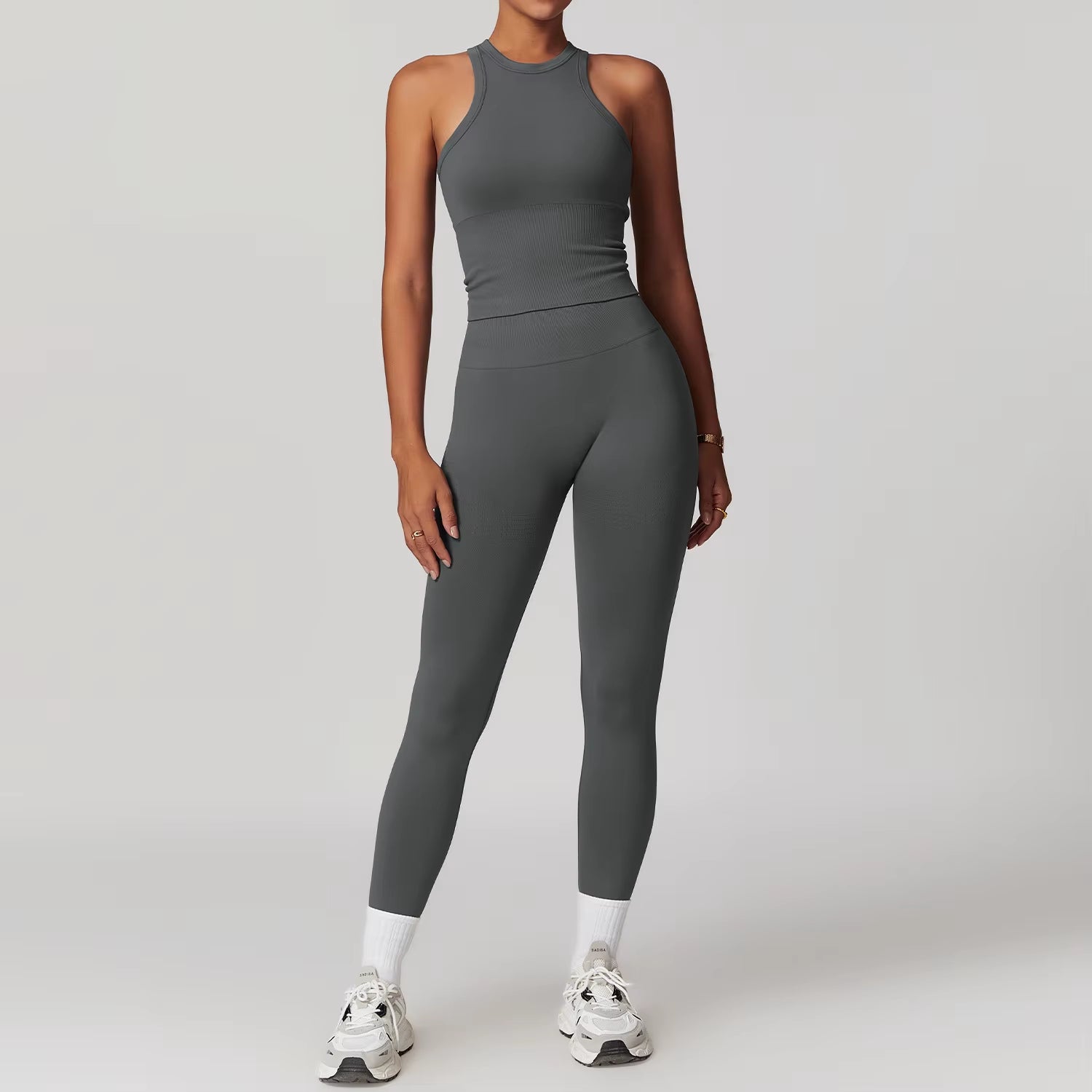 Seamless Gym Set Workout Clothes 2/3PCS Yoga Set Women'S Sportswear Fitness Leggings Sports Bra Athletic Long Sleeve Yoga Suit