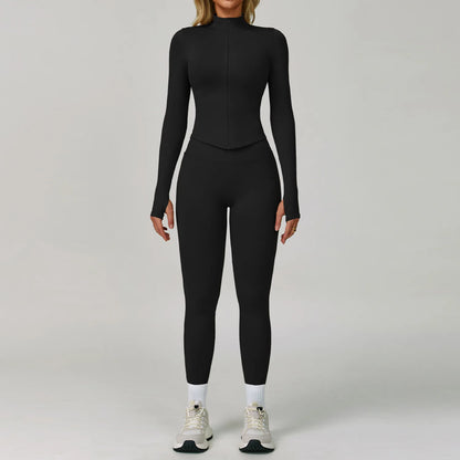 2/3PCS Sportswear Seamless Yoga Set Women Long Sleeve Gym Clothes Yoga Suits Women'S Fitness Set Sports Bra Gym Workout Leggings