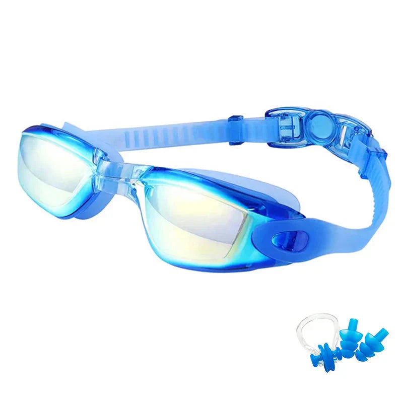 Swimming Goggles — Anti-Fog UV Protection for Adults & Kids