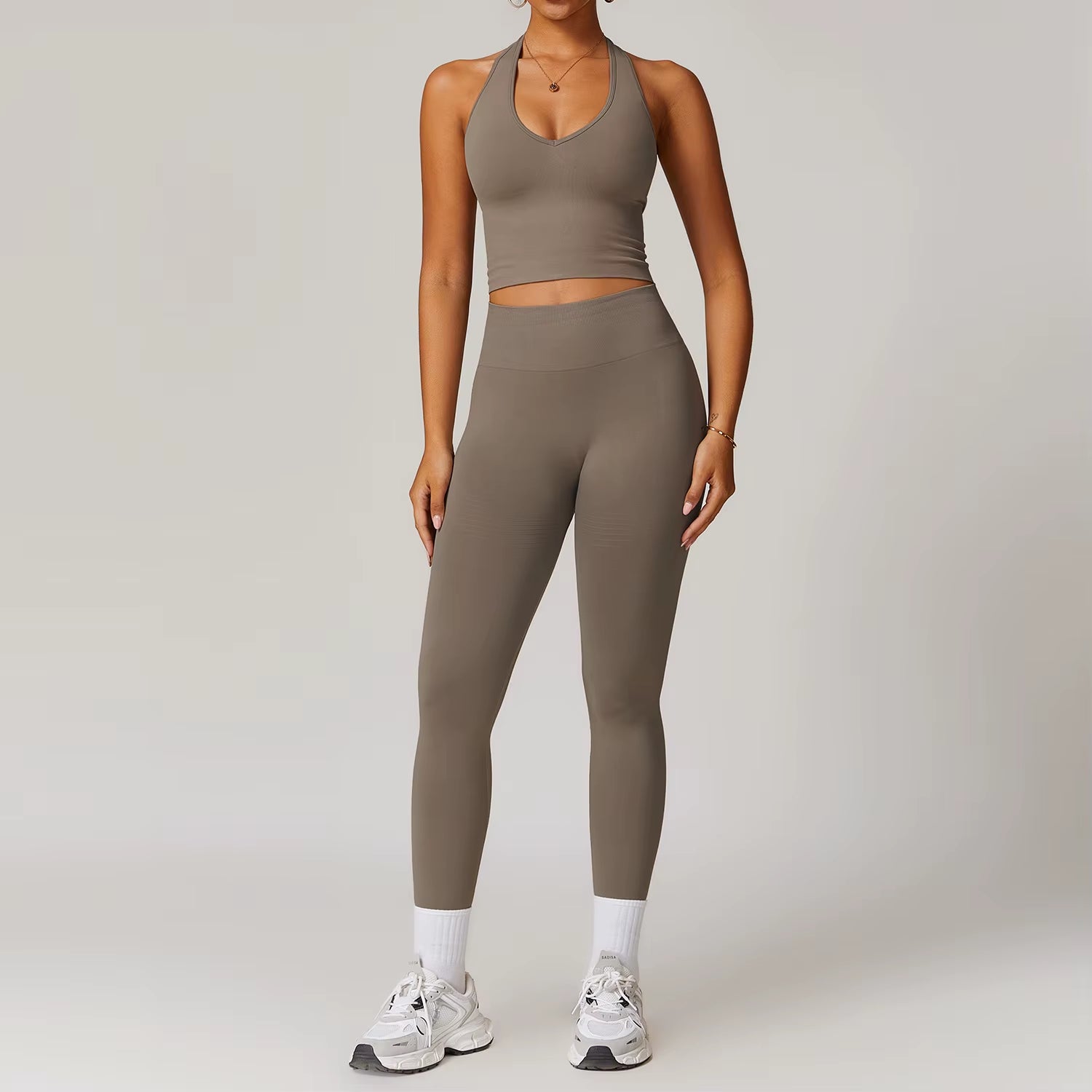 Seamless Gym Set Workout Clothes 2/3PCS Yoga Set Women'S Sportswear Fitness Leggings Sports Bra Athletic Long Sleeve Yoga Suit