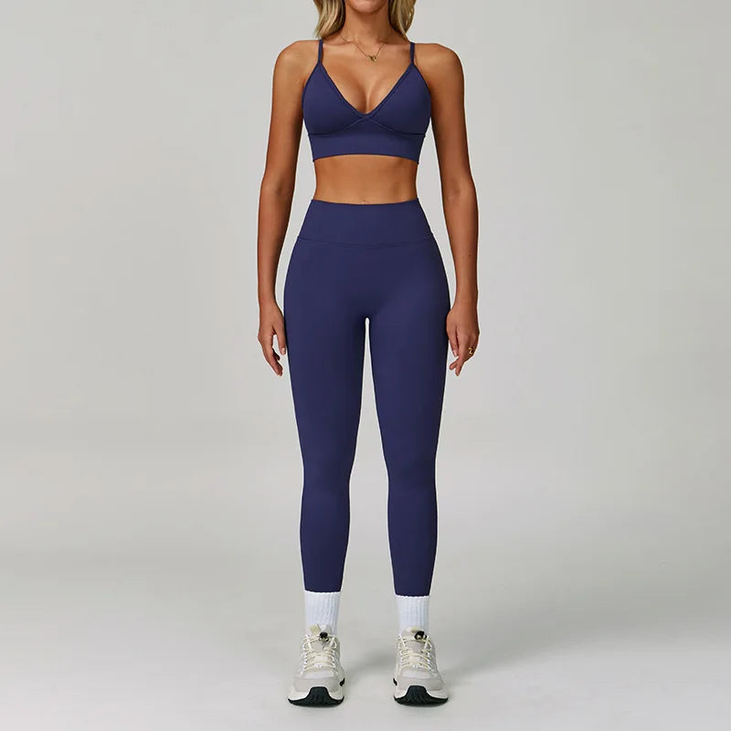 2/3PCS Sportswear Seamless Yoga Set Women Long Sleeve Gym Clothes Yoga Suits Women'S Fitness Set Sports Bra Gym Workout Leggings