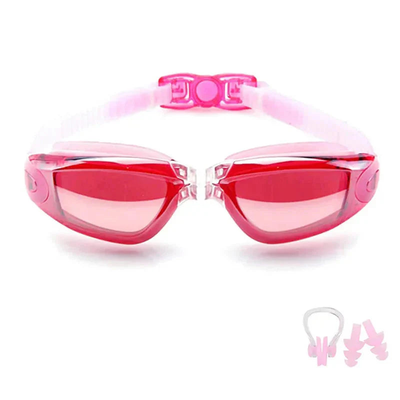 Swimming Goggles — Anti-Fog UV Protection for Adults & Kids