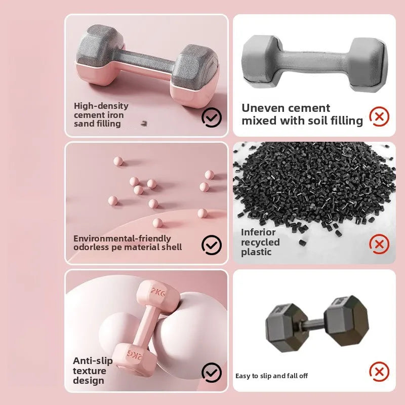 Dumbbell Fitness Equipment Household Rubber Men'S Arm Muscle Kettlebell Yu Environmentally Friendly and Tasteless