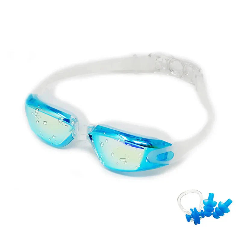 Swimming Goggles — Anti-Fog UV Protection for Adults & Kids