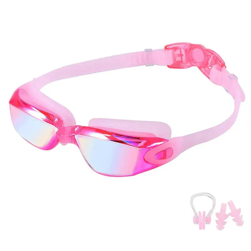 Swimming Goggles — Anti-Fog UV Protection for Adults & Kids