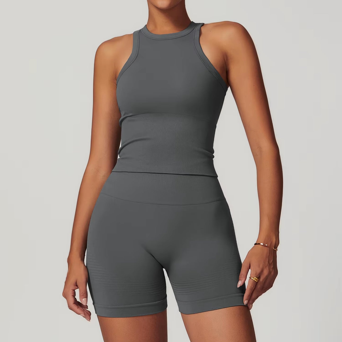 Seamless Gym Set Workout Clothes 2/3PCS Yoga Set Women'S Sportswear Fitness Leggings Sports Bra Athletic Long Sleeve Yoga Suit