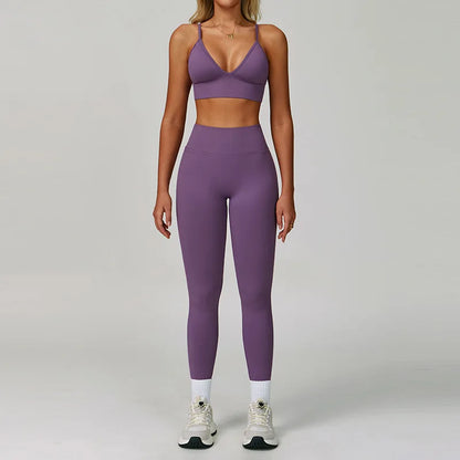 2/3PCS Sportswear Seamless Yoga Set Women Long Sleeve Gym Clothes Yoga Suits Women'S Fitness Set Sports Bra Gym Workout Leggings