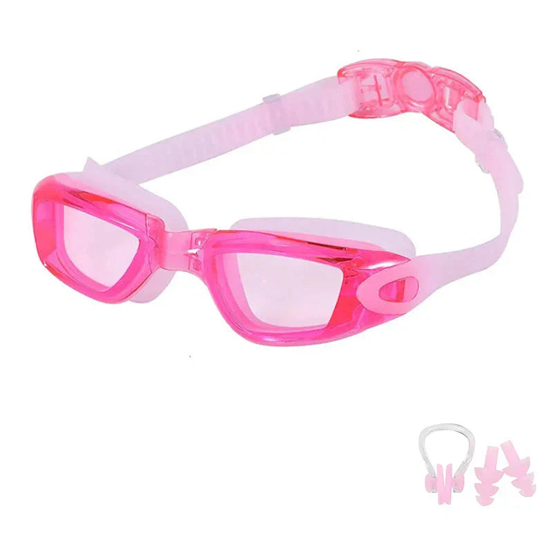 Swimming Goggles — Anti-Fog UV Protection for Adults & Kids