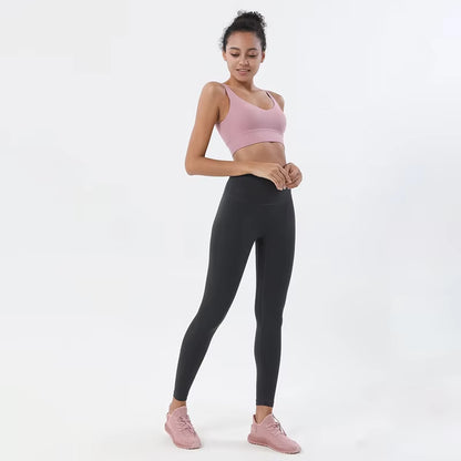 New Women'S Tracksuit Yoga Set Women Leggings Crop Top Sportswear Women'S Summer Suit High Waist Tight Set Woman 2 Pieces