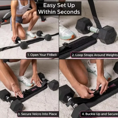 Hip Thrust Belt — Adjustable Glute Trainer for Home & Gym Workouts
