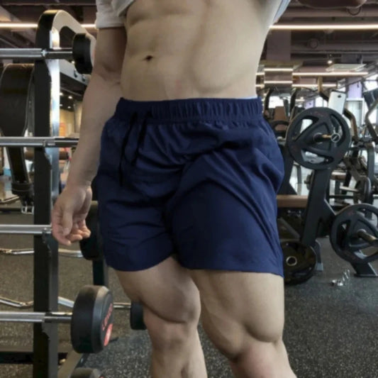 Summer Men'S Large Size Casual Shorts Beach Pants Running Sport Straight Short Pants Male Thin Sweatpant Leisure Loose Shorts