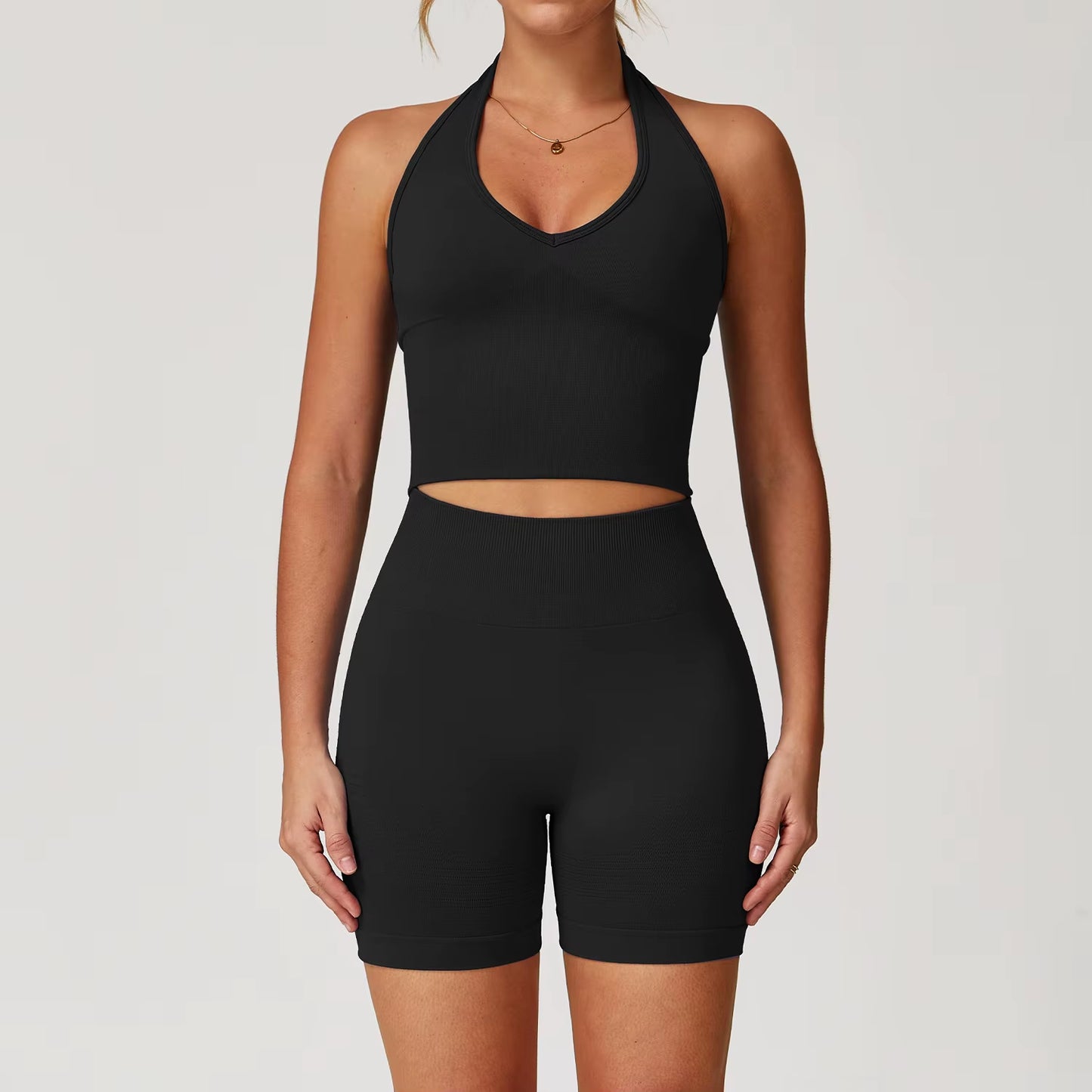 Seamless Gym Set Workout Clothes 2/3PCS Yoga Set Women'S Sportswear Fitness Leggings Sports Bra Athletic Long Sleeve Yoga Suit