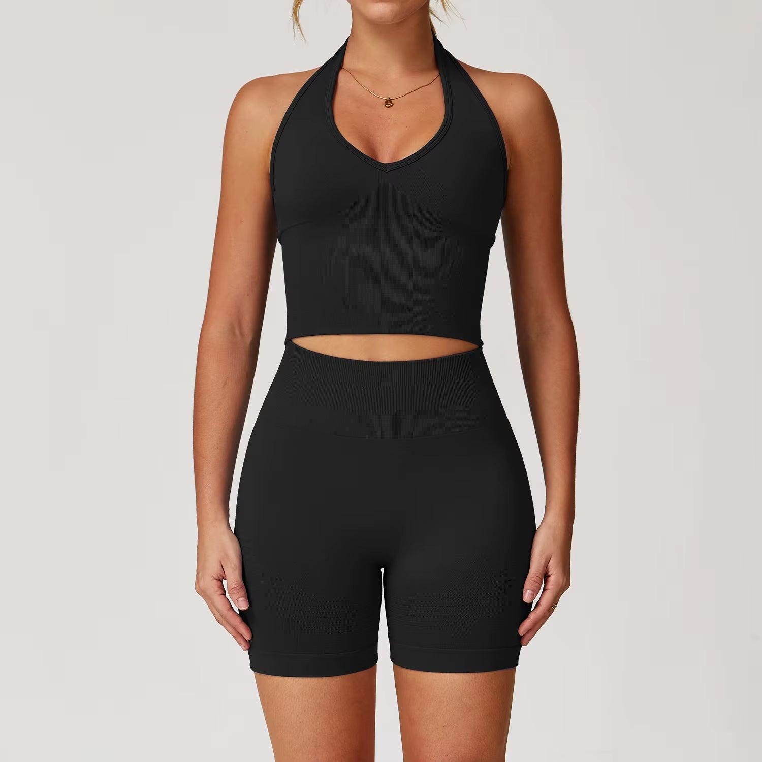 Seamless Gym Set Workout Clothes 2/3PCS Yoga Set Women'S Sportswear Fitness Leggings Sports Bra Athletic Long Sleeve Yoga Suit