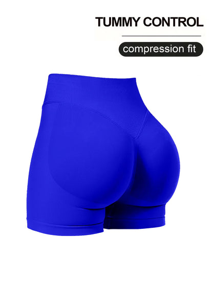 High Stretch Hip Lifting Fitness Yoga Shorts with Peach Hips and No Awkward Lines, Pilates Medium Intensity Training Shorts