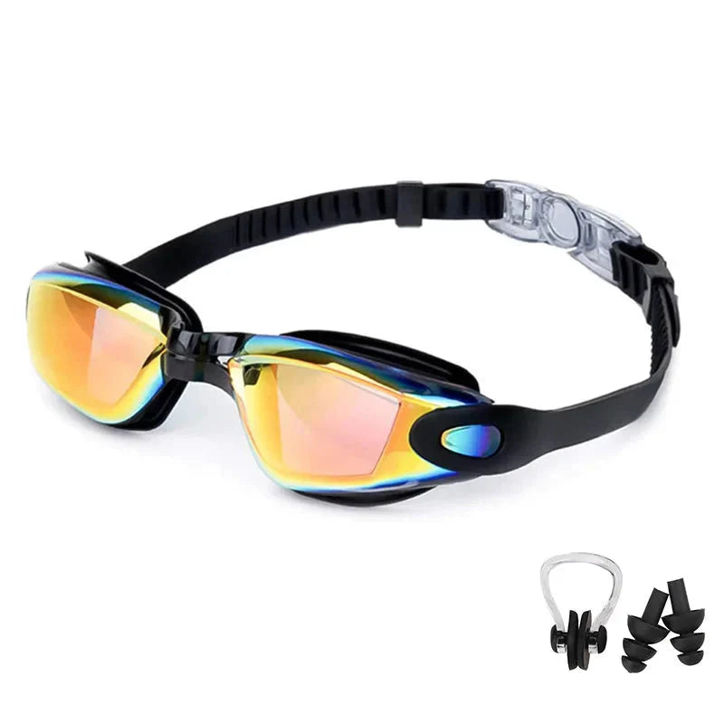 Swimming Goggles — Anti-Fog UV Protection for Adults & Kids