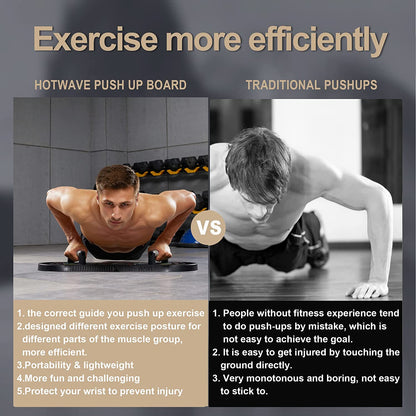 Push up Board Fitness, Portable Foldable 20 in 1 Push up Bar at Home Gym, Pushup Handles for Floor. Professional Strength Training Equipment for Man and Women