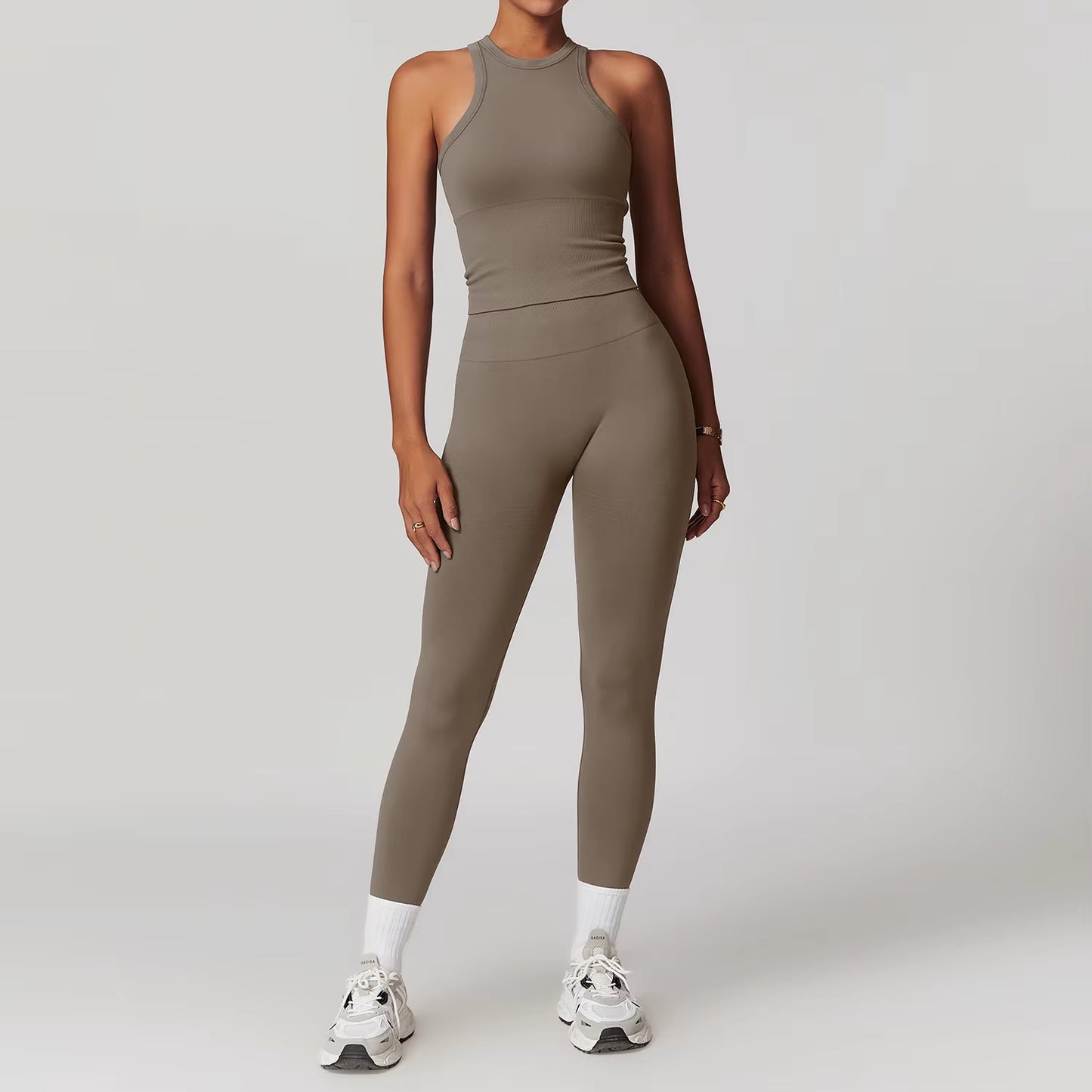 Seamless Gym Set Workout Clothes 2/3PCS Yoga Set Women'S Sportswear Fitness Leggings Sports Bra Athletic Long Sleeve Yoga Suit