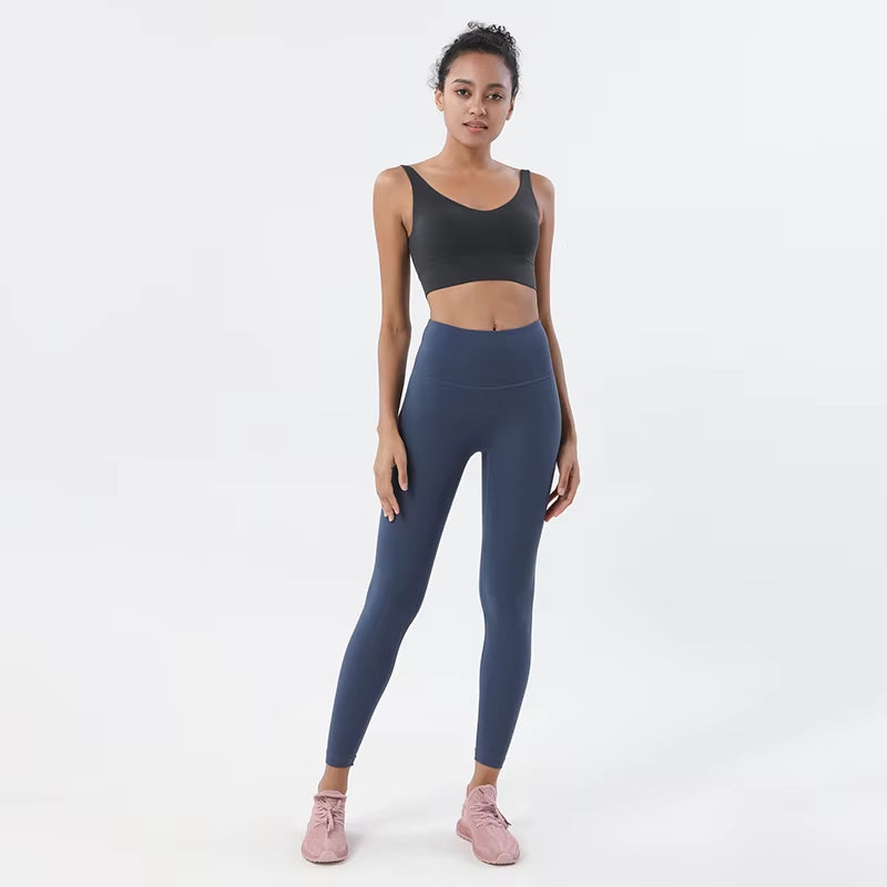 New Women'S Tracksuit Yoga Set Women Leggings Crop Top Sportswear Women'S Summer Suit High Waist Tight Set Woman 2 Pieces