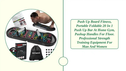 Push up Board Fitness, Portable Foldable 20 in 1 Push up Bar at Home Gym, Pushup Handles for Floor. Professional Strength Training Equipment for Man and Women by@Outfy