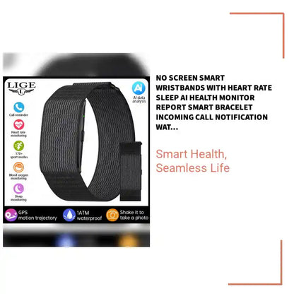 NO Screen Smart Wristbands with Heart Rate Sleep AI Health Monitor Report Smart Bracelet Incoming Call Notification Watches by@Outfy