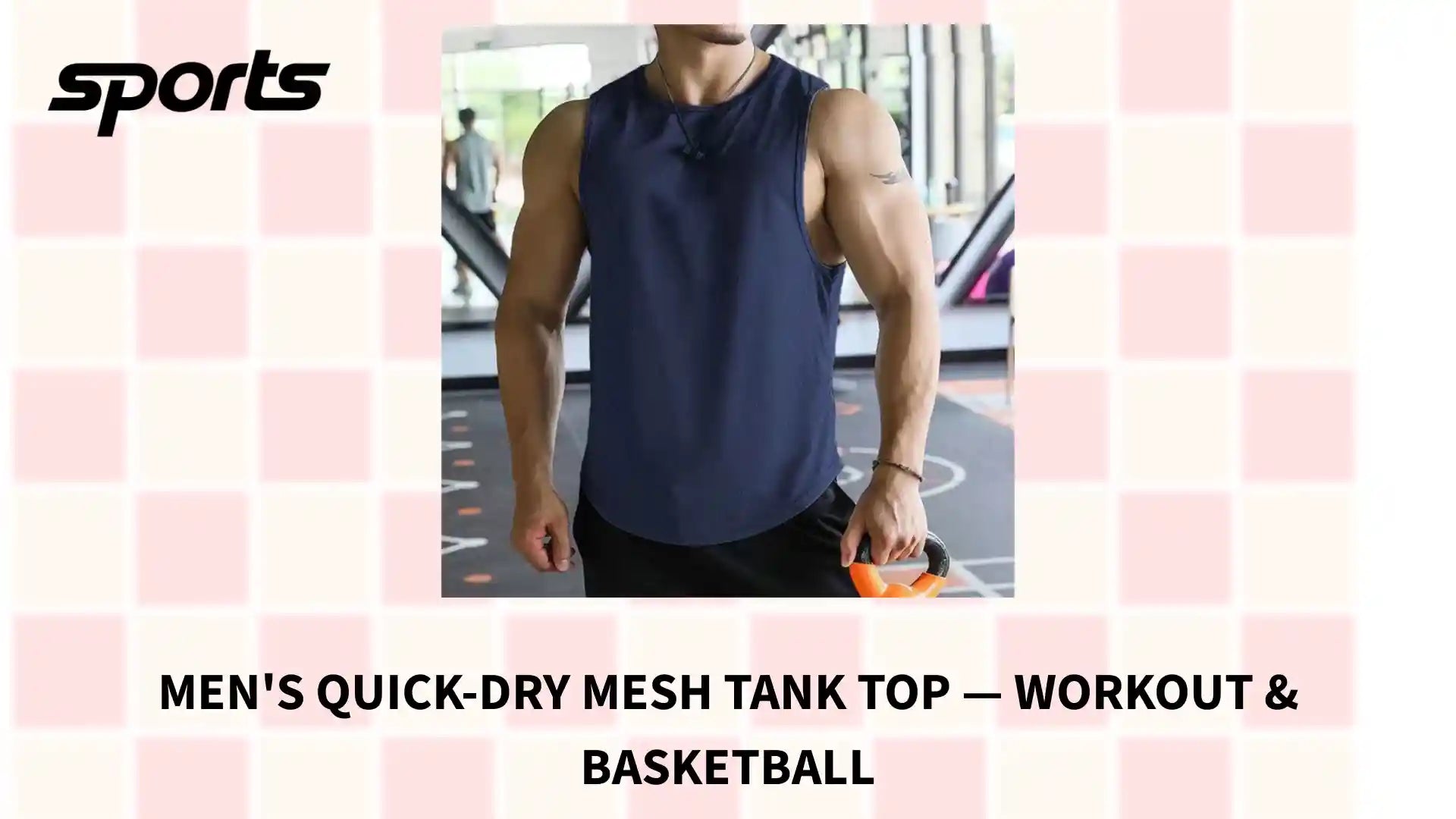 Men's Quick-Dry Mesh Tank Top &mdash; Workout & Basketball by@Outfy