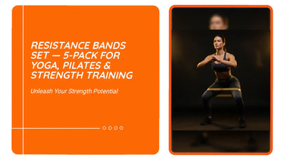 Resistance Bands Set &mdash; 5-Pack for Yoga, Pilates &amp; Strength Training by@Outfy