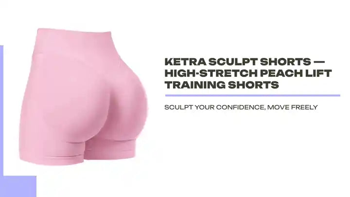 Ketra Sculpt Shorts &mdash; High-Stretch Peach Lift Training Shorts by@Outfy